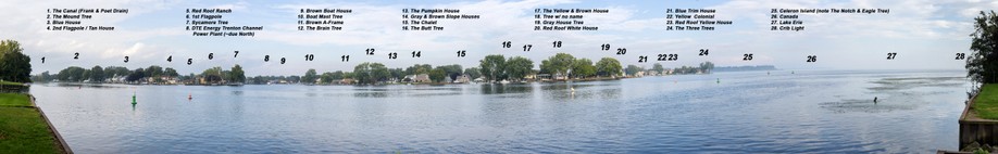 Panoramic image of Lake Erie Metropark count site
