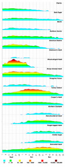 Calendar of hawk movement